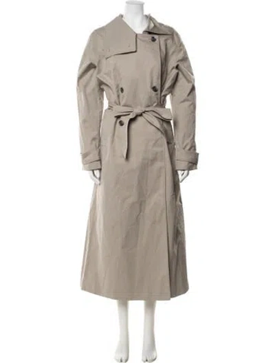 Pre-owned Samsoe & Samsoe Trench Coat W/ Tags In Neutrals