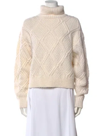 Pre-owned Samsoe & Samsoe Turtleneck Long Sleeve Sweatshirt In Neutral