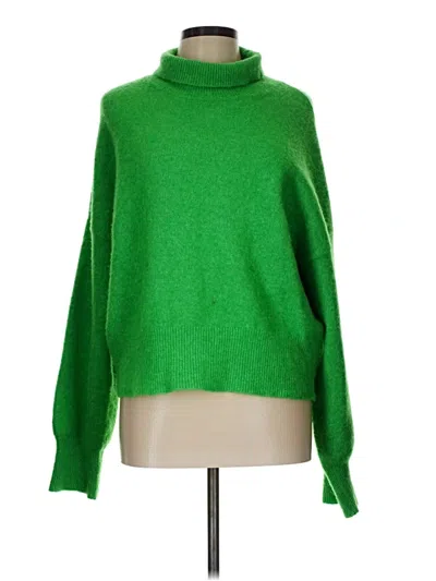 Pre-owned Samsoe & Samsoe Turtleneck Sweater In Green