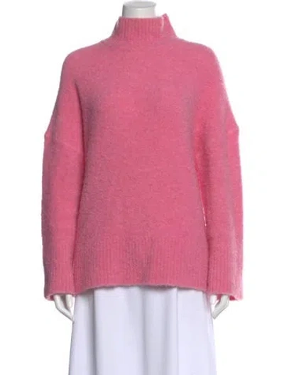 Pre-owned Samsoe & Samsoe Turtleneck Sweater In Pink