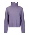 Samsoe & Samsoe Turtleneck Sweater In Purple