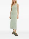 Samsoe & Samsoe U-back Sleeveless Midi Dress In Green