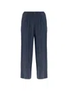 Samsoe & Samsoe Uma Pleated Trousers In Blue