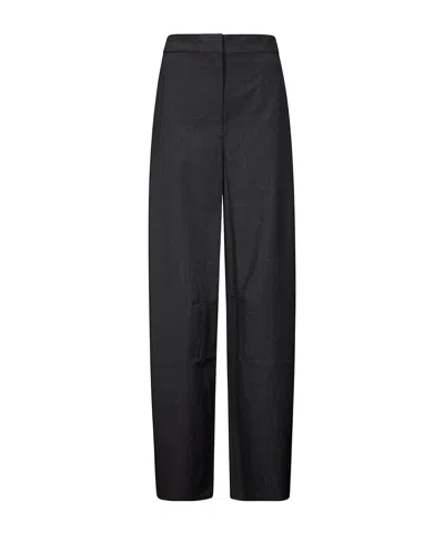 Samsoe & Samsoe Wide-leg Casual Pants In Black