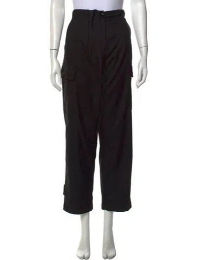 Pre-owned Samsoe & Samsoe Wide Leg Pants In Black