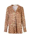 Samsoe & Samsoe Womens Hamill Vn Aop Top 7700