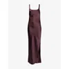 Samsoe & Samsoe Womens Samsoe Samsoe Sunna Shoulder-straps Woven Midi Dress In Burgundy