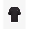 Samsoe & Samsoe Womens Saflorian Graphic-print Cotton-jersey T-shirt To Connect In Black