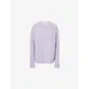 Samsoe & Samsoe Womens Wisteria Sajeanne Round-neck Stretch-wool Blend Jumper Xs In Purple