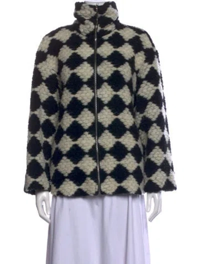 Pre-owned Samsoe & Samsoe Wool Patterned Sweater In Multicolor