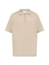 Samsoe & Samsoe Wool Polo Shirt In Neutral