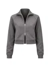 Samsoe & Samsoe Zip Collared Top In Gray