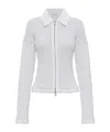 Samsoe & Samsoe Zip Collared Top In White