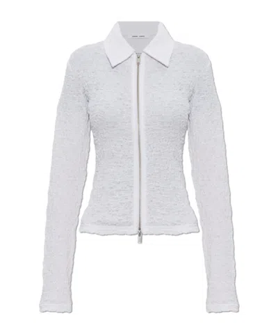 SAMSOE & SAMSOE ZIP COLLARED TOP