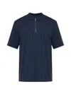 Samsoe & Samsoe Samsoe Samsoe Cotton Zip-up Saolli Polo Shirt In Multi