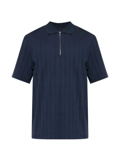 Samsoe & Samsoe Zip Cotton Polo Shirt In Multi