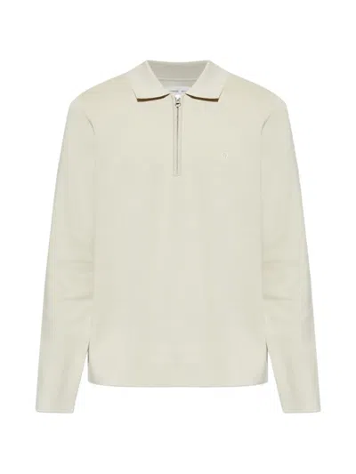 Samsoe & Samsoe Zip Polo Shirt In Red