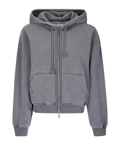 SAMSOE & SAMSOE ZIP-UP HOODED SWEATSHIRT