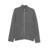 Samsoe & Samsoe Zipper Long-sleeved Sweater In Gray