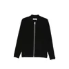 Samsoe & Samsoe Samsoe Samsoe Zip-front Knit Cardigan With Chest Pocket In Black