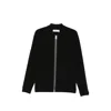 Samsoe & Samsoe Samsoe Samsoe Zip-front Knit Cardigan With Chest Pocket In Black