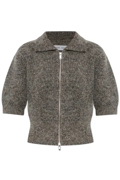 SAMSOE & SAMSOE ZIP-UP COLLARED TOP