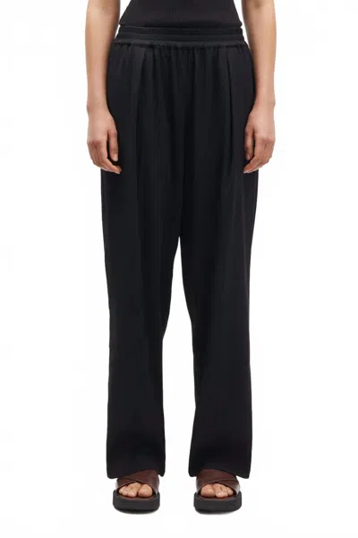 Samsoe Julia Wide Leg Trousers In Black