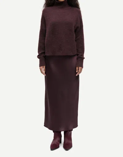 Samsoe Saagneta Maxi Skirt In Fudge In Brown