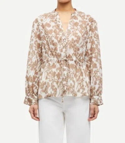 Samsoe Saamelie Blouse In Peony Blur Greige In Brown