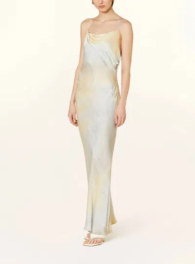 Samsoe Sahannan Dress In Light Yellow/blue Gray In Multi