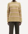 Samsoe Sajoan Sweater In Olive Gray In Multi