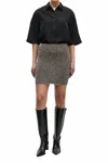 Samsoe Sakelsie Pull On Skirt In Black In Gray