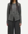 Samsoe Salula Jacket In Dark Grey In Black