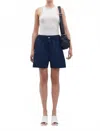 Samsoe Salulu Hight Waist Shorts In Pageant Blue