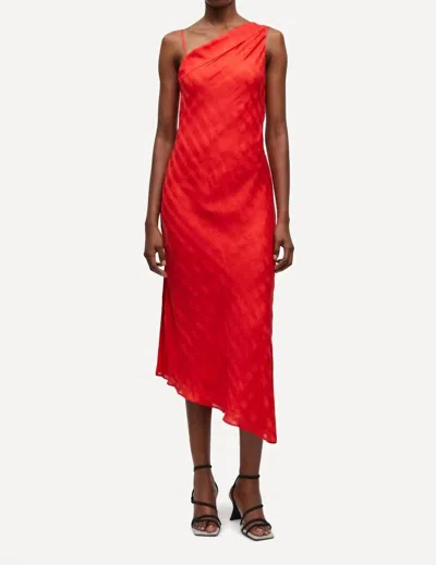 Samsoe Samarina Dress In Flame Scarlet In Red