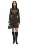 Samsoe Samiley Mini Dress In Deep Forest In Brown