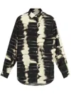 Samsoe & Samsoe Samsoe Samsoe Abstract Print Button In Black