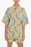 Samsoe & Samsoe All-over Embroidery Rhey Maxi Shirt In Multi