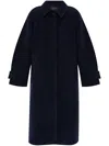 Samsoe & Samsoe Amla Single Breasted Coat In Blue