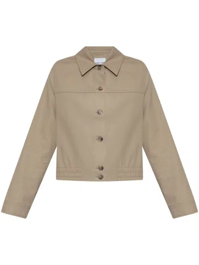 SAMSOE & SAMSOE BEIGE COTTON JACKET