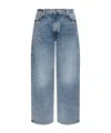 Samsoe & Samsoe Belt-loop Jeans In Gray