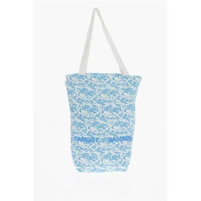 Samsoe & Samsoe Blue Cotton Shoulder Bag