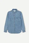 Samsoe & Samsoe Blue / Xl Medium Stone Sadamon Shirt In Blue