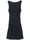 Samsoe & Samsoe Boat-neck Short Dress In 黑色