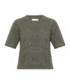 Samsoe & Samsoe Brushed-finish Knit Top In Green