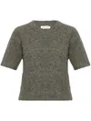 Samsoe & Samsoe Brushed-finish Knit Top In Grey