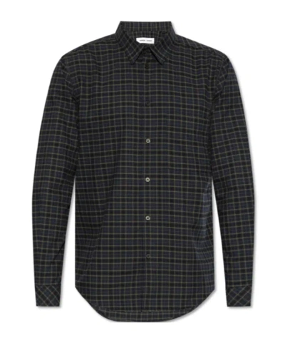 SAMSOE & SAMSOE CHECK-PRINT SHIRT