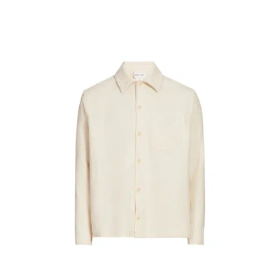 Samsoe & Samsoe Chemise Droite En Coton Mélangé In Neutral