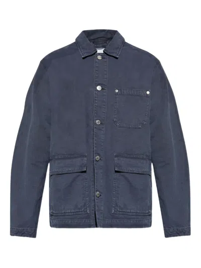 Samsoe & Samsoe Cotton Jacket In Blue