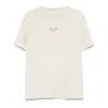 Samsoe & Samsoe Round Neck Short Sleeve T-shirt In Neutral
